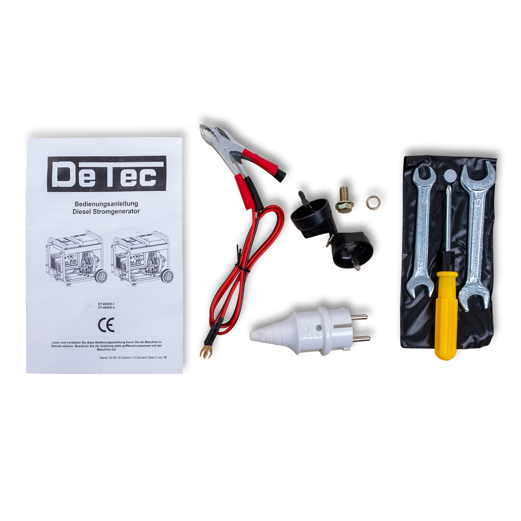 DeTec. 1-Phasen Dieselgenerator DT-6000E-1 | 5500W 230V Lichtstrom